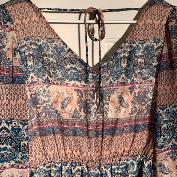 Venus Sheer Long Sleeve Short Romper - Picture 8 of 8